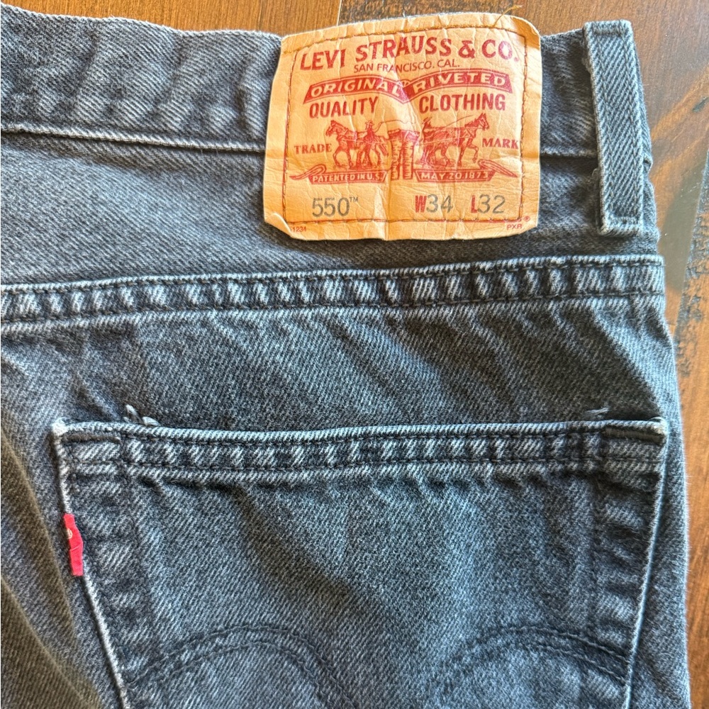 Vintages Levi's Relaxed Fit black grey Jeans